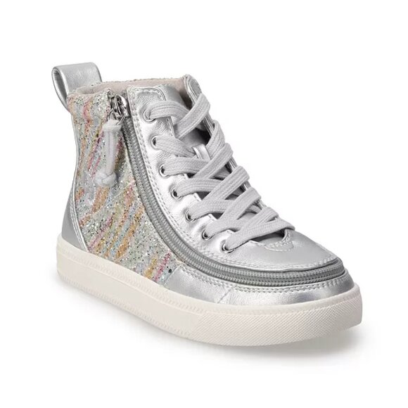 🥰 $20 Today - BILLY SILVER RAINBOW SNEAKERS BIG GIRLS' SZ 5 – NWT 🥰 - Picture 2 of 15